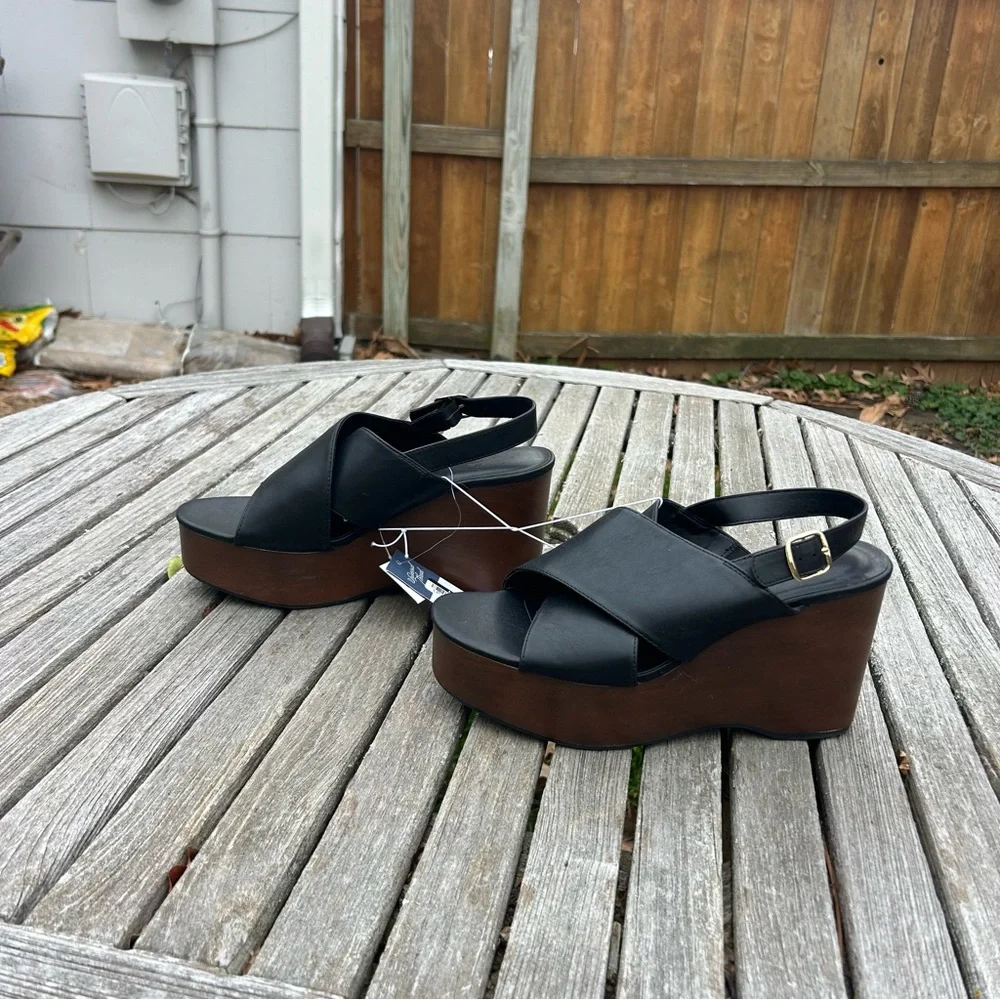 Women's Naomi Wood Wedge Heels with Memory Foam‎ Insole Universal Thread size 11